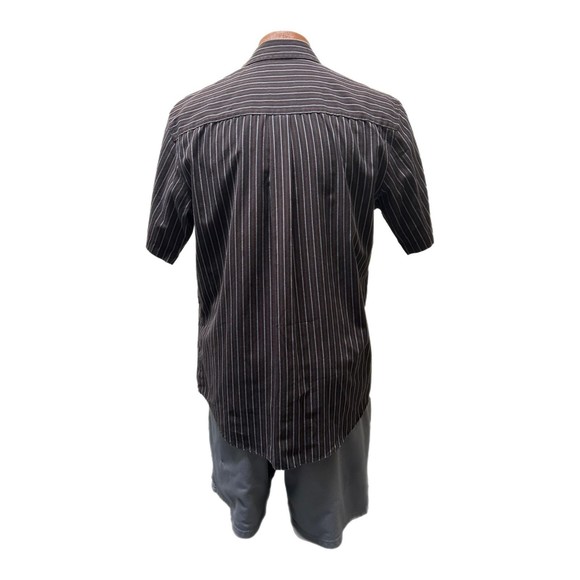 Van Heusen Men's Brown and Blue Button Down Shirt, Medium, 15-15.5, Pre-owned - Picture 2 of 7